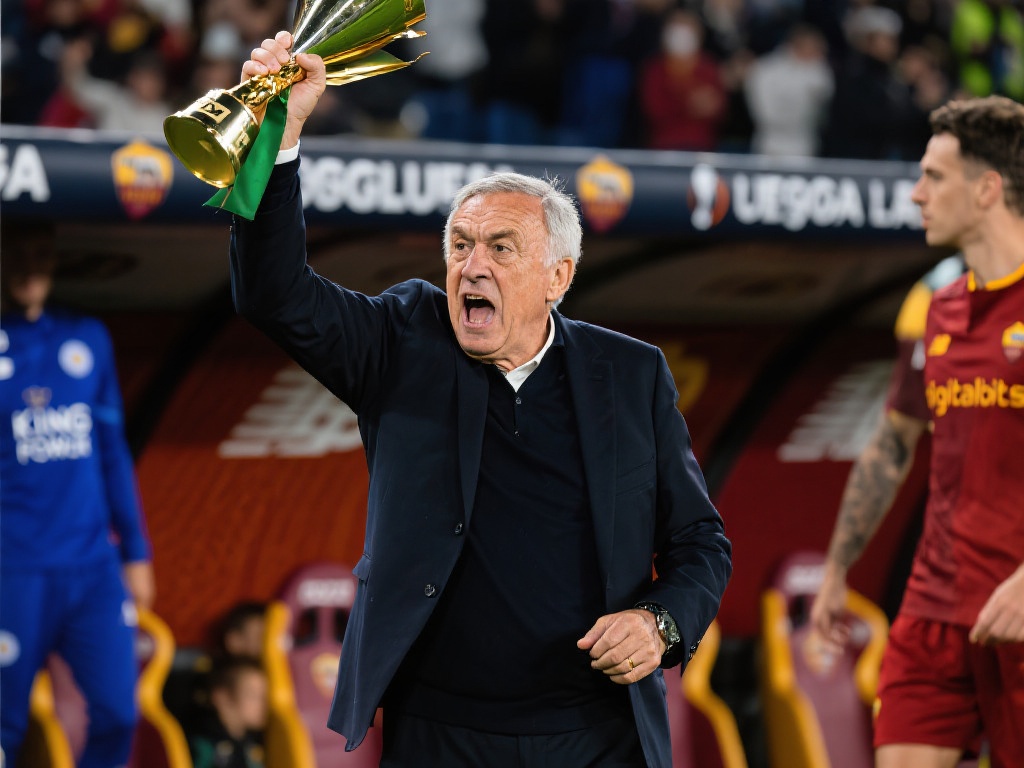 73岁拉涅利神迹:罗马欧联16强,意甲9轮不败改命传奇 拉涅利从未惧怕挑战,而他的职业生涯早已证